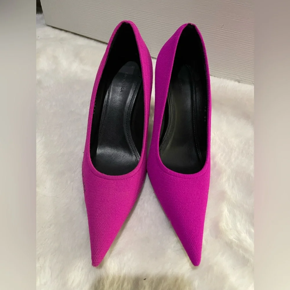 Authentic pink Balenciaga Knife Knit Pumps - Picture 4 of 4